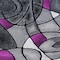 Flash Furniture Purple 2' x 7' Abstract Design Accent Rug ACD-RGTRZ860-27-PU-GG - alternate 4